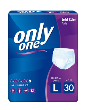 Підгузникі-трусики для дорослих Only One L 30 шт памперси трусиками 110-135 см для активного способу життя 75+ кг
