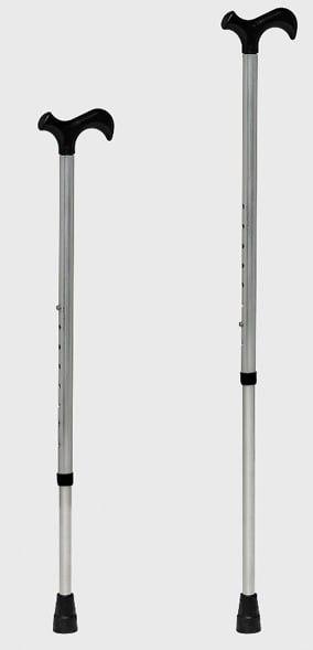 Тростина телескопічна алюмінієва HC600 для ходьби з регулюванням висоти 75–96 см м’яким гумовим наконечником до 130 кг для літніх