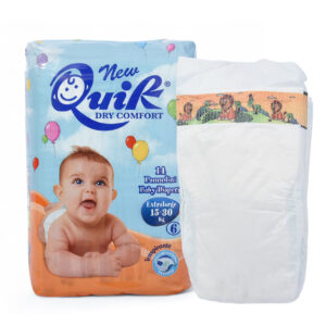 Дитячі підгузки Quik 6 XL (15-30кг) 14 шт памперси для новонароджених одноразові