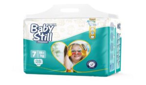 Дитячі підгузки Baby Still Jumbo Pack розмір 7 (18+ кг) 28 шт памперси для новонароджених одноразові