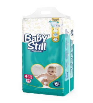 Дитячі підгузки Baby Still Jumbo Pack розмір 4 (7-14 кг) 54 шт памперси для новонароджених одноразові