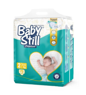 Дитячі підгузки Baby Still Jumbo Pack розмір 2 (3-6 кг) 72 шт памперси для новонароджених одноразові
