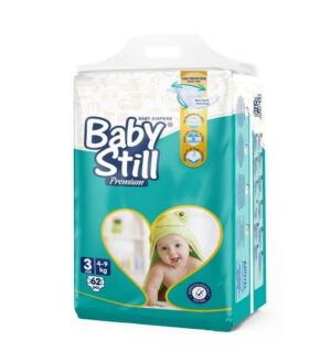 Дитячі підгузки Baby Still Jumbo Pack розмір 3 (4-9 кг) 62 шт памперси для новонароджених одноразові